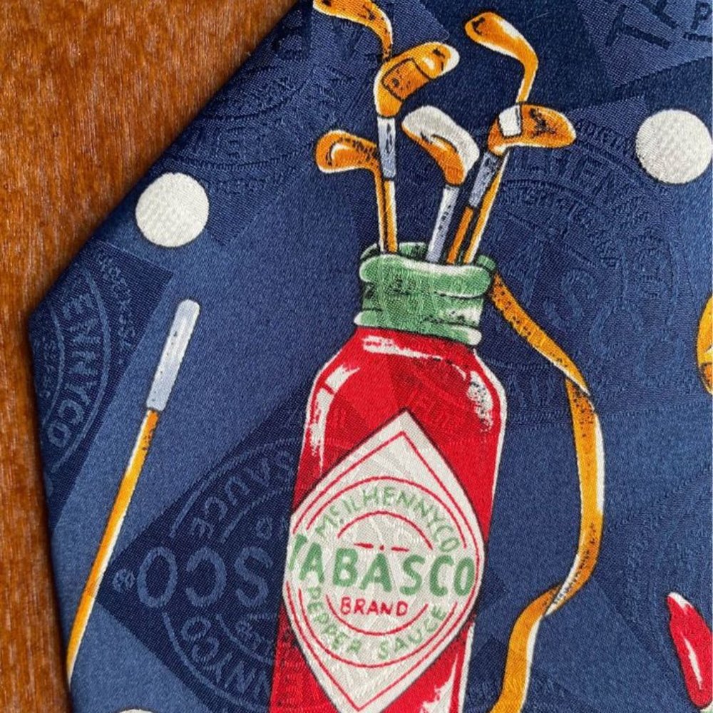 Vintage Novelty Tabasco Golf Bag and Clubs Design